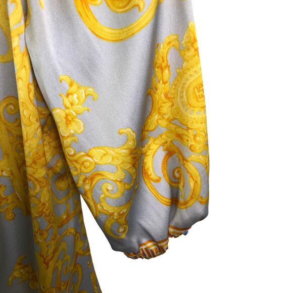 Cache Women Blouse Boho Retro Fairy Peasant Festival Vintage Silk Gothic XS - Picture 9 of 10